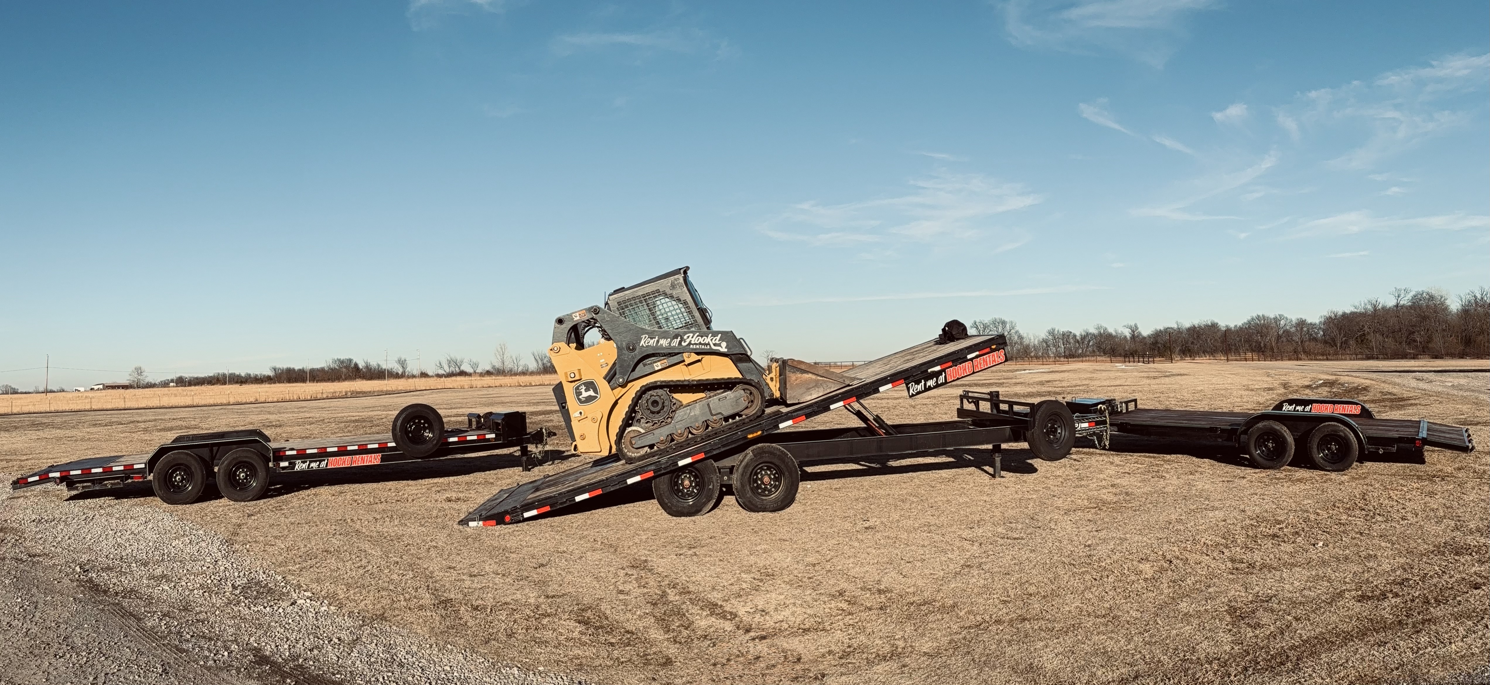 Hookd Rentals complete fleet of trailers and equipment
