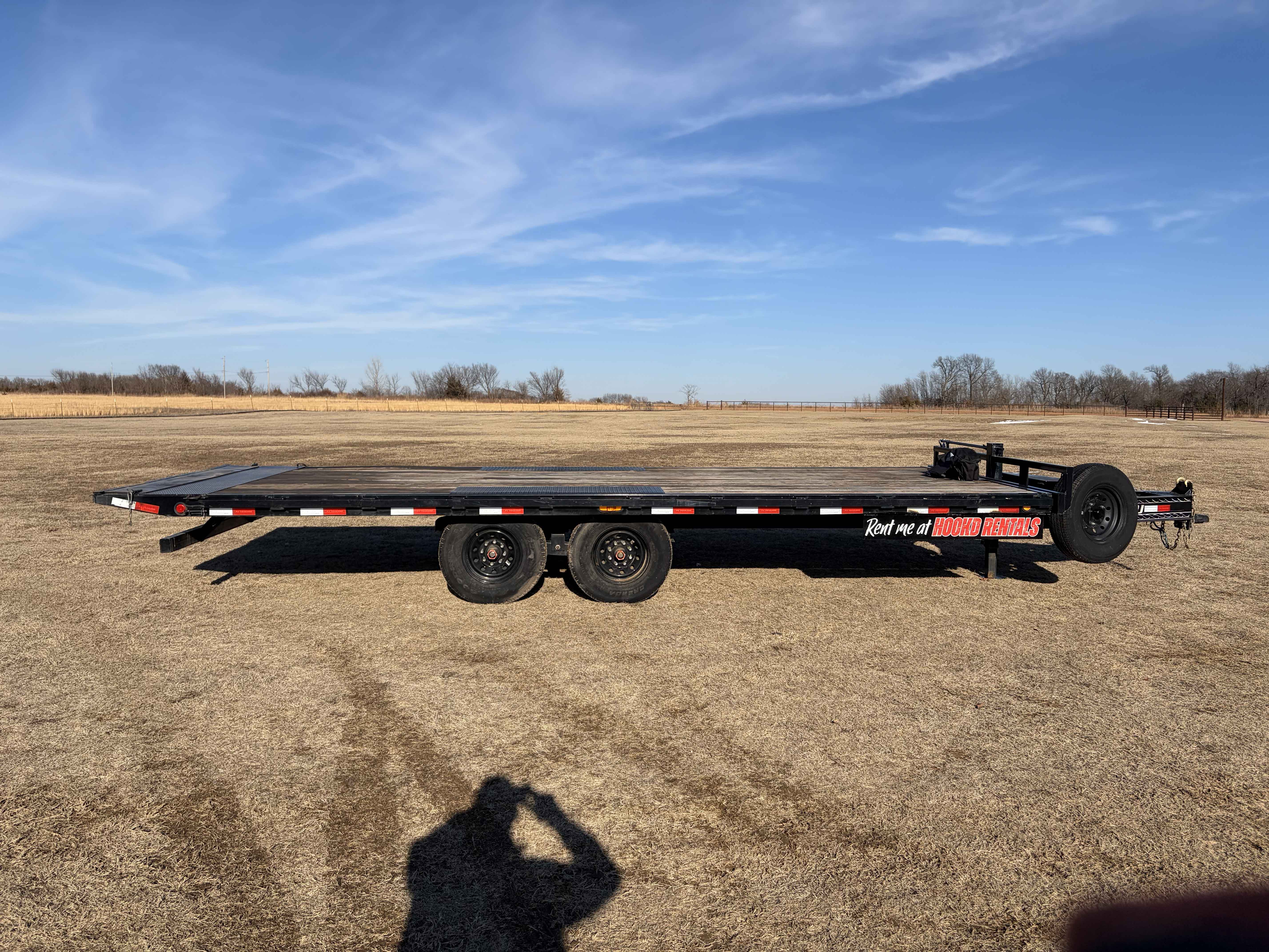 Deck Over Tilt available for rent - Full tilt deck for easy loading of heavy equipment.